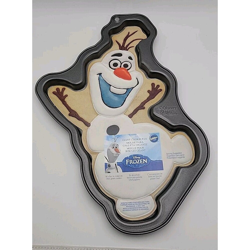 Wilton Disney Frozen Olaf Giant Cookie Pan Holiday Christmas Anytime Fun Shape